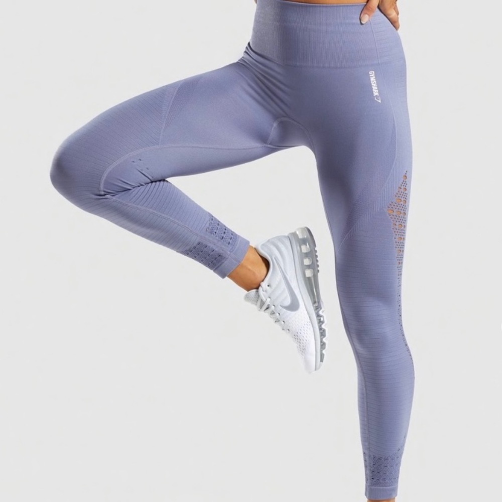 Gymshark Energy Seamless Steel Blue Leggings